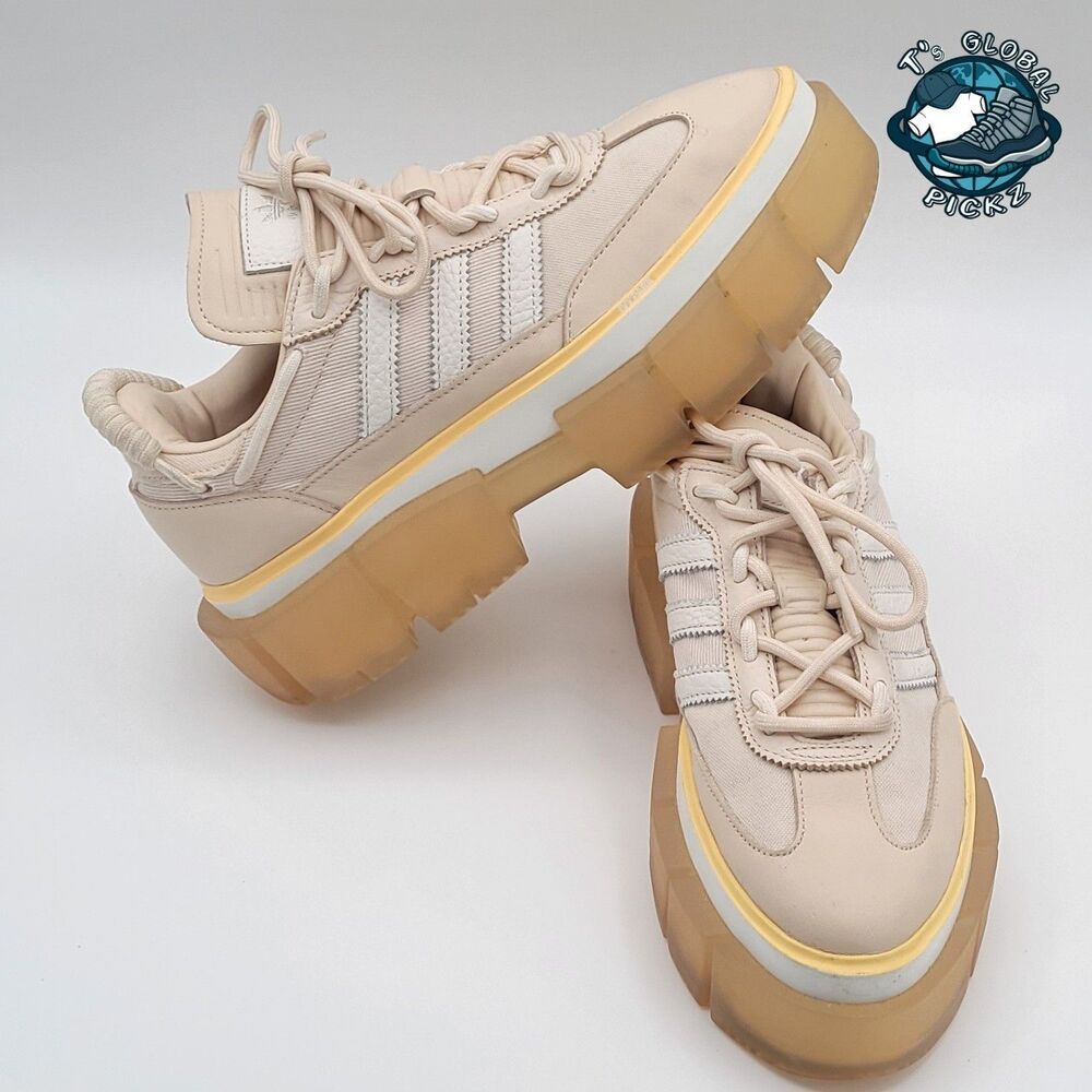 Beyonce's Adidas x Ivy Park Sleek Rodeo Halo Ivory Chunky Shoe Womens size 9